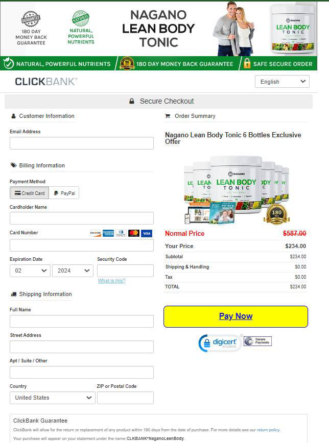 NaganoTonic - Secure page order